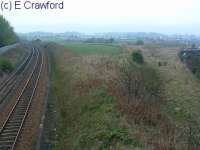 The junction between the Frances Pit lines (right - lifted) and the main line. The view looks north. The line to the pit was on the extreme right.<br><br>[Ewan Crawford //]