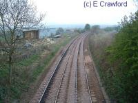 Falkland Road looking north. There was a station building on the left until the 1980s.<br><br>[Ewan Crawford //]