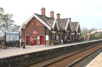 Looking north through Appleby station on 6 May 2006. The sign on the wall of the main building reads... <I>'Appleby - Best Kept Small Station of the Year Award - 2003'</I>.<br><br>[John Furnevel 06/05/2006]