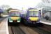 Contrasting ScotRail liveries - Kirkcaldy Station - May 2005.<br><br>[John Furnevel 18/05/2005]