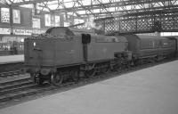 Fowler 2-6-4T no 42357 stands on the centre road at Carlisle with Royal Mail stock on 22 September 1962.<br><br>[K A Gray 22/09/1962]