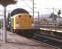 40122 stands at the south end of Carlisle station in September 1983.<br><br>[Jim Peebles /09/1983]