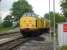 Network Rail ERTMS test locos 97304 & 97302 stabled at the extreme east end of Machynlleth DMU servicing depot on 9 June 2010. The Cambrian Coast main line is on the left<br><br>[David Pesterfield 09/06/2010]