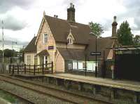 If you like your stations to be pink, try Woburn Sands, between Bedford and Bletchley, seen here in August 2010. But don't come by car - the station has been converted to offices, and the car park belongs to the tenants - even though at present, the building is vacant.<br><br>[Ken Strachan 27/08/2010]