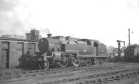 Fowler 2-6-4T no 42304 stands on Kingmoor shed in September 1962.<br><br>[Robin Barbour Collection (Courtesy Bruce McCartney) 08/09/1962]