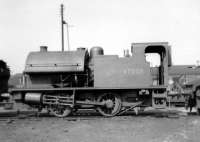Kitson 0F 0-6-0ST no 47008, one of a batch of 5 built at Horwich Works in 1953 based on an original 1932 design [see Image 31728] but with shorter saddle tank and extended coal bunker. The locomotive was photographed at 24C Lostock Hall Shed on 7 April 1963.<br><br>[David Pesterfield 07/04/1963]