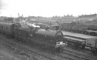 The SLS 'Glasgow South Rail Tour' stands at Chapelhall on 9 June 1962 behind McIntosh 3F 0-6-0 no 57581.<br><br>[K A Gray 09/06/1962]