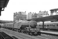 V2 no 60835 arriving at Carlisle on 3 July 1965 with the up 9.50am (Summer Saturdays Only) Edinburgh (Waverley) - Sheffield (Midland) train.<br><br>[K A Gray 03/07/1965]