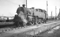 BR Standard class 4 2-6-4T no 80118 at Polmadie in October 1965.<br><br>[K A Gray 20/10/1965]