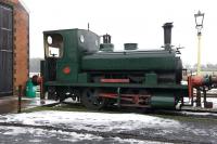 Scene on the East Somerset Railway at Cranmore on 4 December 2010. The locomotive featured here is <I>Lord Fisher</I>, a 10' Barclay 0-4-0ST, currently in store pending overhaul.<br>
<br><br>[Peter Todd 04/12/2010]