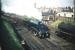 A4 60031 <I>Golden Plover</I> takes a train south past Craigentinny signal box on the ECML in September 1958.<br><br>[A Snapper (Courtesy Bruce McCartney) 27/09/1958]