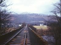 The viaduct over the River Dochart looking towards Killin in December 1966.<br><br>[(c) 2016 Google and (c) 2016 DigitalGlobe /12/1966]
