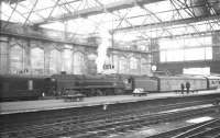 Clan Pacific no 72005 arrives at Carlisle platform 5 with the 3.40pm from Bradford on 15 April 1964.<br><br>[K A Gray 15/04/1964]