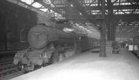 A3 Pacific no 60063 <I>Isinglass</I> awaiting its departure time at Waverley on 18 May 1964 prior to taking out the 10.10am to London Kings Cross.<br><br>[K A Gray 18/05/1964]