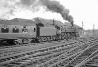 Pacific no 72008 <I>Clan MacLeod</I> takes the 4.37pm train for Bradford away from Carlisle in the summer of 1965.<br><br>[K A Gray 07/08/1965]