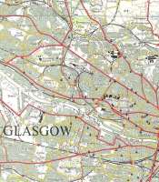 The West End of Glasgow as seen on the OS One Inch map of 1957. <br>
There's so much going on I don't know where to begin. So I wont. Crown copyright 1957.<br><br>[David Panton //1957]
