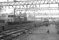 Approaching the end of its journey, 50046 brings a train into Glasgow Central in March 1974.<br>
<br><br>[John McIntyre 26/03/1974]