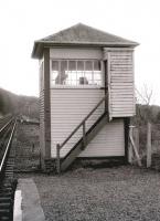 The former Fairlie High signal box (closed 11 May 1986).<br><br>[Colin Miller 11/05/1986]