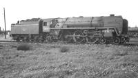 Britannia Pacific no 70034 <I>Thomas Hardy</I> on March shed in May 1962<br><br>[K A Gray 06/05/1962]