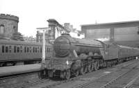 Canal shed's A3 no 60068 <I>Sir Visto</I> is about to take forward the last leg of the 09.15 St Pancras - Edinburgh Waverley train from Carlisle on 3 June 1960.<br><br>[K A Gray 03/06/1960]