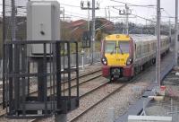 334 011 nears Bedlormie Toll bridge near Forrestfield with an eastbound train on 16 March 2011.<br>
<br><br>[Bill Roberton 16/03/2011]