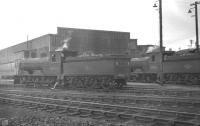 J36 0-6-0s nos 65267 and 65282 stand in the shed yard at Bathgate in April 1965.<br><br>[K A Gray 16/04/1965]