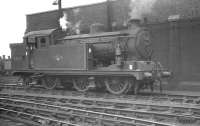 An N7 0-6-2T, no 69621, photographed at 30A Stratford shed in October 1961. This locomotive has since been preserved [see image 44551].<br><br>[K A Gray 09/10/1961]
