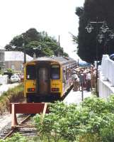Platform scene at Gunnislake in June 1997.<br><br>[Ian Dinmore /06/1997]