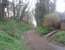 A section of the old light railway trackbed in Campbeltown has been converted into a footpath leading from the quayside up towards the High School. The powerful 2'3' gauge Barclay 0-6-2Ts must still have worked hard lifting their trains of day trippers up this 1:35 gradient as the line swung west away from the harbour and towards Machrihanish. [See image 33469] for a map of the location in 1921. <br><br>[Mark Bartlett 26/03/2011]