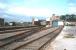 View from the goods yard at Dunbar back towards the station in 1979 with a BR InterCity HST at the platform. Note the second platform and overall roof supports still in place at this time.  <br><br>[Bruce McCartney //1979]