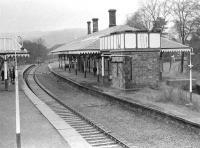 View west from the alreadyvandalised signal-box at Keswick on the last day of service, Saturday 4th March 1972. <br>
<br><br>[Bill Jamieson 04/03/1972]