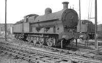 G2 0-8-0 no 49228 stands on Upperby shed in May 1958.<br><br>[R Sillitto Collection (Courtesy Bruce McCartney) 05/07/1958]