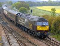 SRPS excursion bound for Yorkshire [see image 34458] passes Inverkeithing East Junction on 11 June behind WCRC 47826. Sister locomotive 47804 was on the rear of the train.<br><br>[Bill Roberton 11/06/2011]