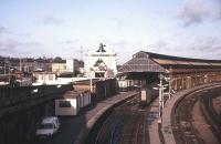 Holyhead station and ferry in October 1986.<br><br>[Ian Dinmore /10/1986]