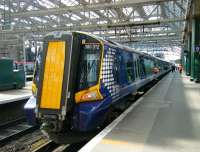 380012 at Glasgow Central on 20 June with a Largs service.<br><br>[Veronica Clibbery 20/06/2011]