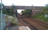 A Freightliner class 66 with a coal train emerging from<br>
Townhill sidings and approaching Dunfermline Queen Margaret station on 23 June 2011.<br><br>[Grant Robertson 23/06/2011]