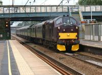 With 37685 leading and 57001 on the rear, the <I>Royal Scotsman</I> Grand Tour of Great Britain 2011 heads south through Leyland en route to Chester on 10 July 2011. <br>
<br><br>[John McIntyre 10/07/2011]