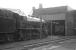 WD 2-8-0 No. 90417 is perhaps contemplating its eventual demise as it stands in the pouring rain in the yard at Sunderland South Dock in May 1967. Before the end of the year it would be cut up into small chunks and loaded into 16T mineral wagons, a fate awaiting it at the Hughes Bolckow yard in North Blyth. However at this time 90417 still had some 4 months of active service left, surviving until the end of steam at Sunderland in September of that year.<br><br>[Bill Jamieson 27/05/1967]