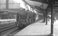 Rebuilt Patriot no 45527 <I>'Southport'</I> stands at Carlisle platform 3 on 29 February 1964, having just taken over the 9.25am Crewe - Perth train.<br><br>[K A Gray 29/02/1964]