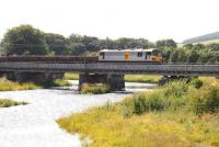 EWS 92036 <I>'Bertolt Brecht'</I> crossing the Clyde at Lamington in August 2009 with a northbound freight.<br><br>[John Furnevel 05/08/2009]