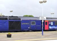 Platform scene at Didcot on 11 August 2011, with a name from the distant past now carried on the side of an HST! [With acknowledgement to the achievments of railway pioneer Richard Trevithick 1771-1833]<br><br>[Peter Todd 11/08/2011]