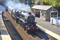 The second circuit of the day for the SRPS <I>Forth Circle</I> railtour, seen entering Aberdour station on 21 August with 45231 at the helm.<br><br>[Bill Roberton 21/08/2011]