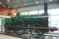 Engine Number 36 stuffed and mounted on the concourse at Cork station in May 2008. The locomotive was built in 1847 by Bury, Curtiss and Kennedy in Liverpool and used by the Great Southern and Western Railway on Dublin - Cork services.<br>
<br><br>[Colin Miller 22/05/2008]