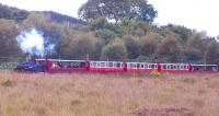 'Victoria' with a train near Craignure on the Isle of Mull Railway on 24 August 2011.<br><br>[Andrew Wilson 24/08/2011]