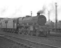 Jubilee no 45588 <I>Kashmir</I> stands on Upperby shed on 3 June 1960.<br><br>[K A Gray /06/1960]