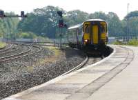 156442 arrives at Kilmarnock on 24 August with a Newcastle - Glasgow Central service.<br><br>[Ken Browne 24/08/2011]