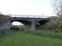 The Dreel Viaduct on the Leven to St. Andrews line, looking west in September 2011. To the left was the original Anstruther terminus which became the goods station when the Anstruther and St Andrews Railway joined at an end-on junction and Anstruther (New) station was built just off picture to the right. Nothing now remains of either station, one site being occupied by housing and the other by industrial buildings.<br><br>[Colin Miller 21/09/2011]