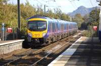First TransPennine units 185122 and 185113 run north east through Kingsknowe station on 25 September with the 09.00 from Manchester Airport to Edinburgh Waverley.<br>
<br><br>[Bill Roberton 25/09/2011]