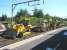 Plant line-up at Jordanhill station on 24 July 2011 during weekend track renewal work.<br><br>[Veronica Clibbery 24/07/2011]