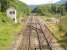 Extensive trackwork, points and lower quadrant signals to main line and up & down sidings immediately south of Abergavenny Station in July 2011. The signal box has had its moments... [see image 32284] <br><br>[David Pesterfield 14/07/2011]